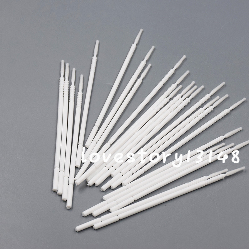 100 Pcs Dental Disposable Micro Brush Bendable Applicator Tips Long Cylidner