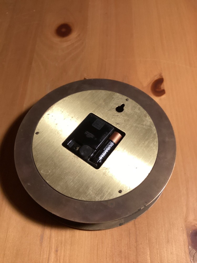 Vintage Accuracy Quartz Brass Clock