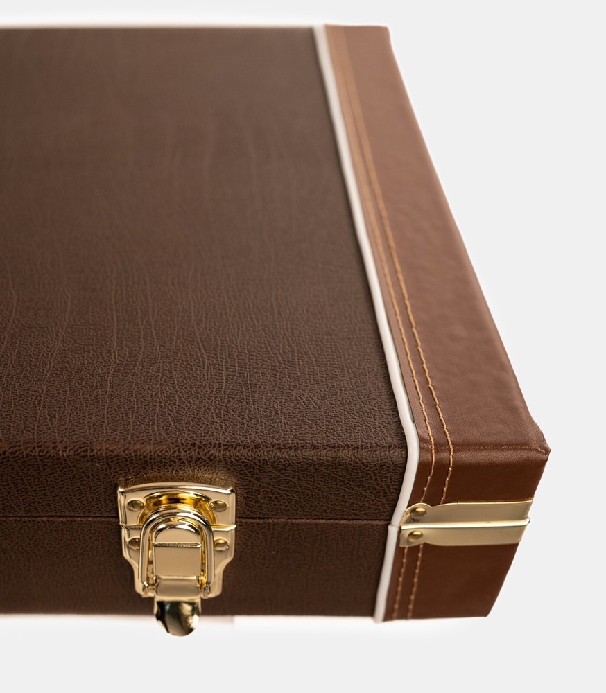 Hard-Shell Electric Bass Case (Brown)