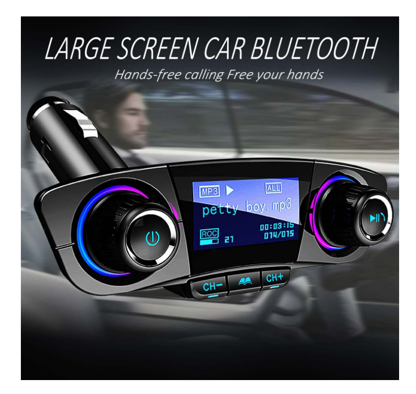 Radio Para Carro Carros Audio Autos Coche Bluetooth USB FM Transmisor para Auto