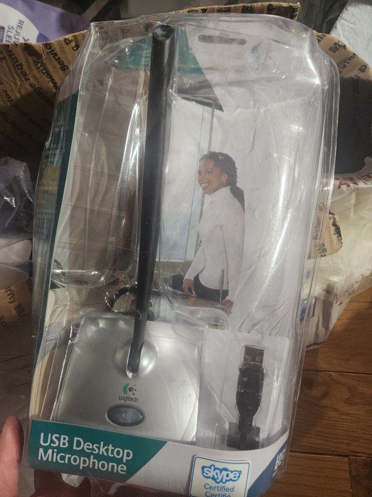 Logitech USB Desktop Microphone for PC Mac - BLACK/ SILVER