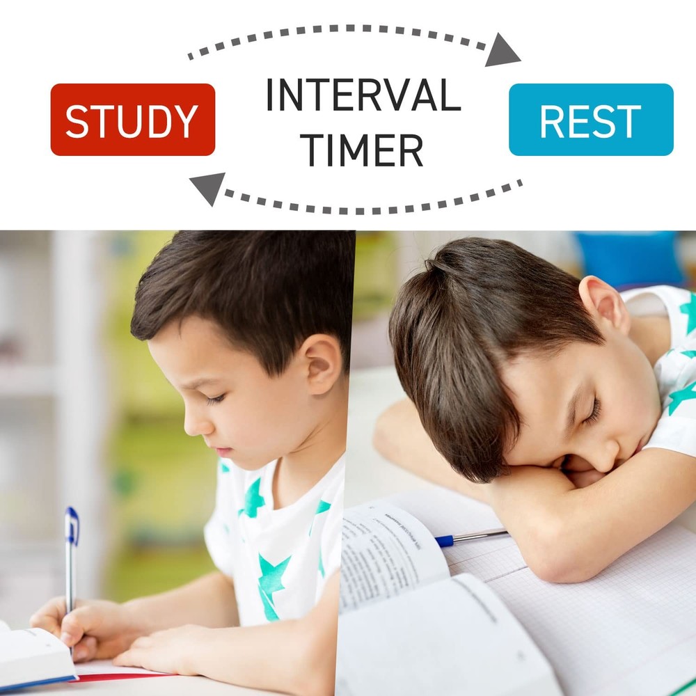 dretec Interval Timer Stopwatch | Count-Down & Count-up | Notification Green