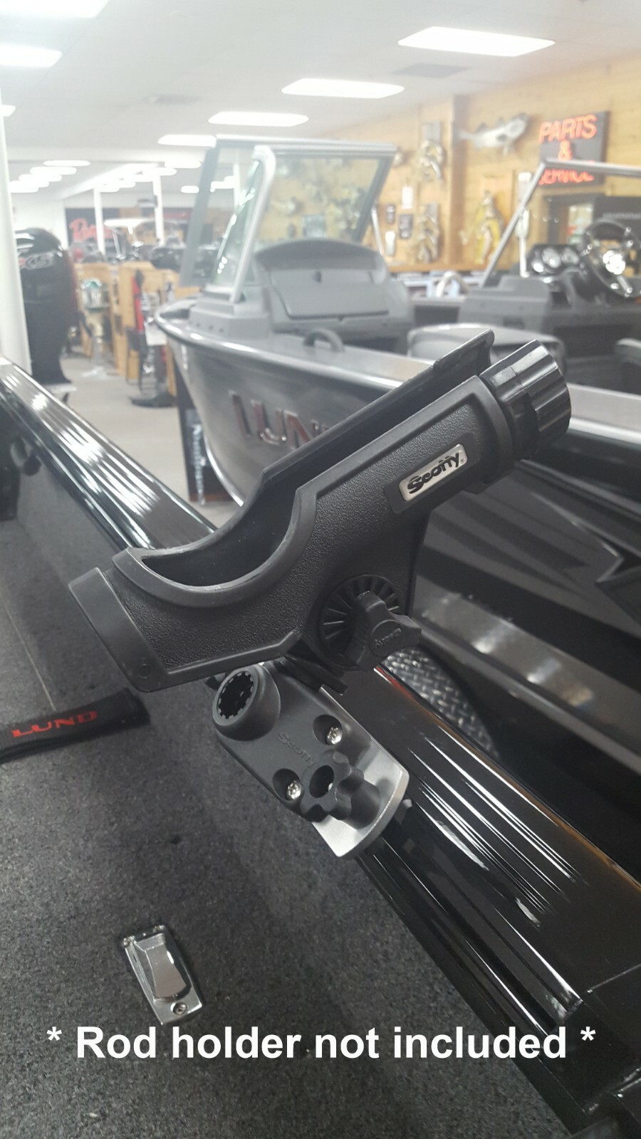 6pk Rod Holder Mount Bracket -Tracker Versatrack and Starcraft Boats