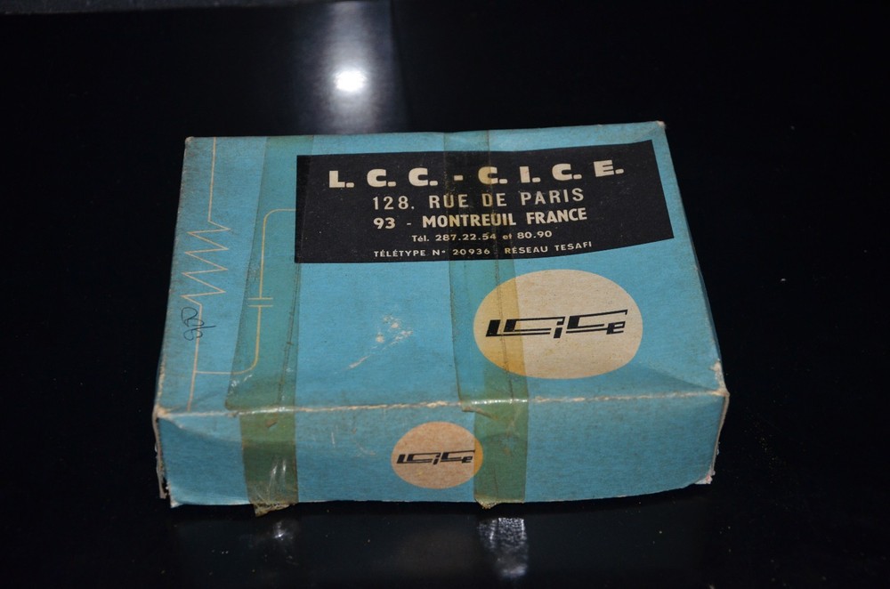 LCC France 4700pF 3.5KV doorknob NOS capacitor for professional broadcast radio