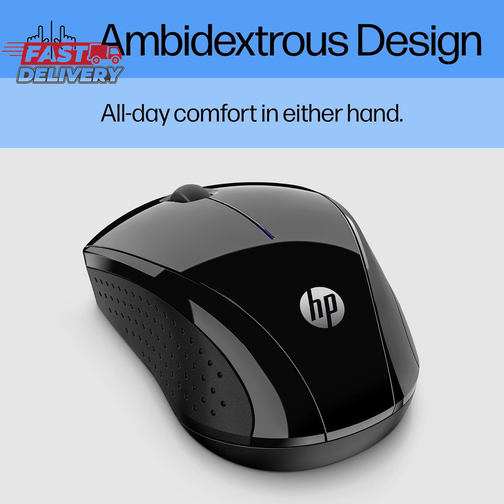 HP X3000 G2 Wireless Mouse - Ambidextrous 3-Button Control, & Scroll Wheel - Mul