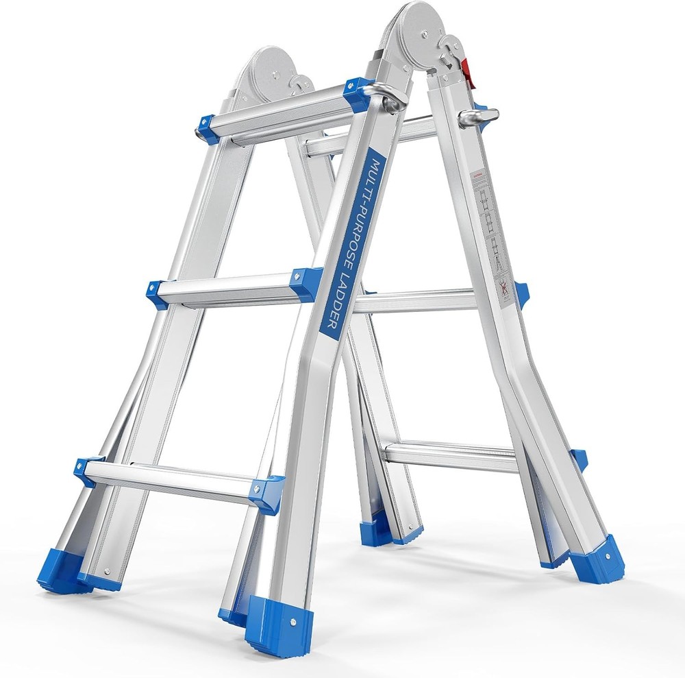 Multi-Position Ladder, Telescoping A-Frame & Extension Ladder, Compact Storage
