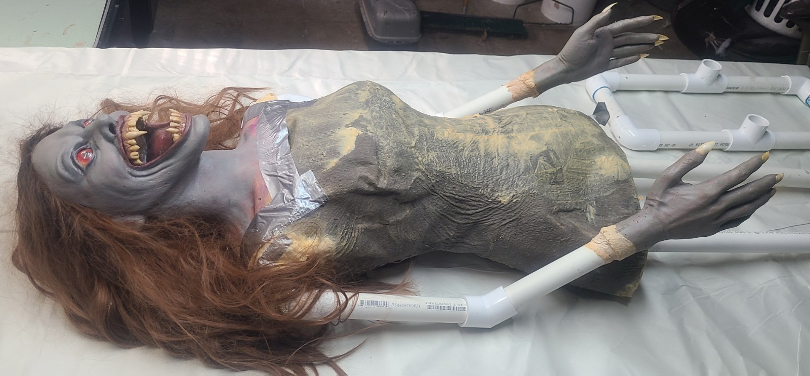 Life-Size Full Body Countess Dracula Female Vampire Prop - Halloween - Horror