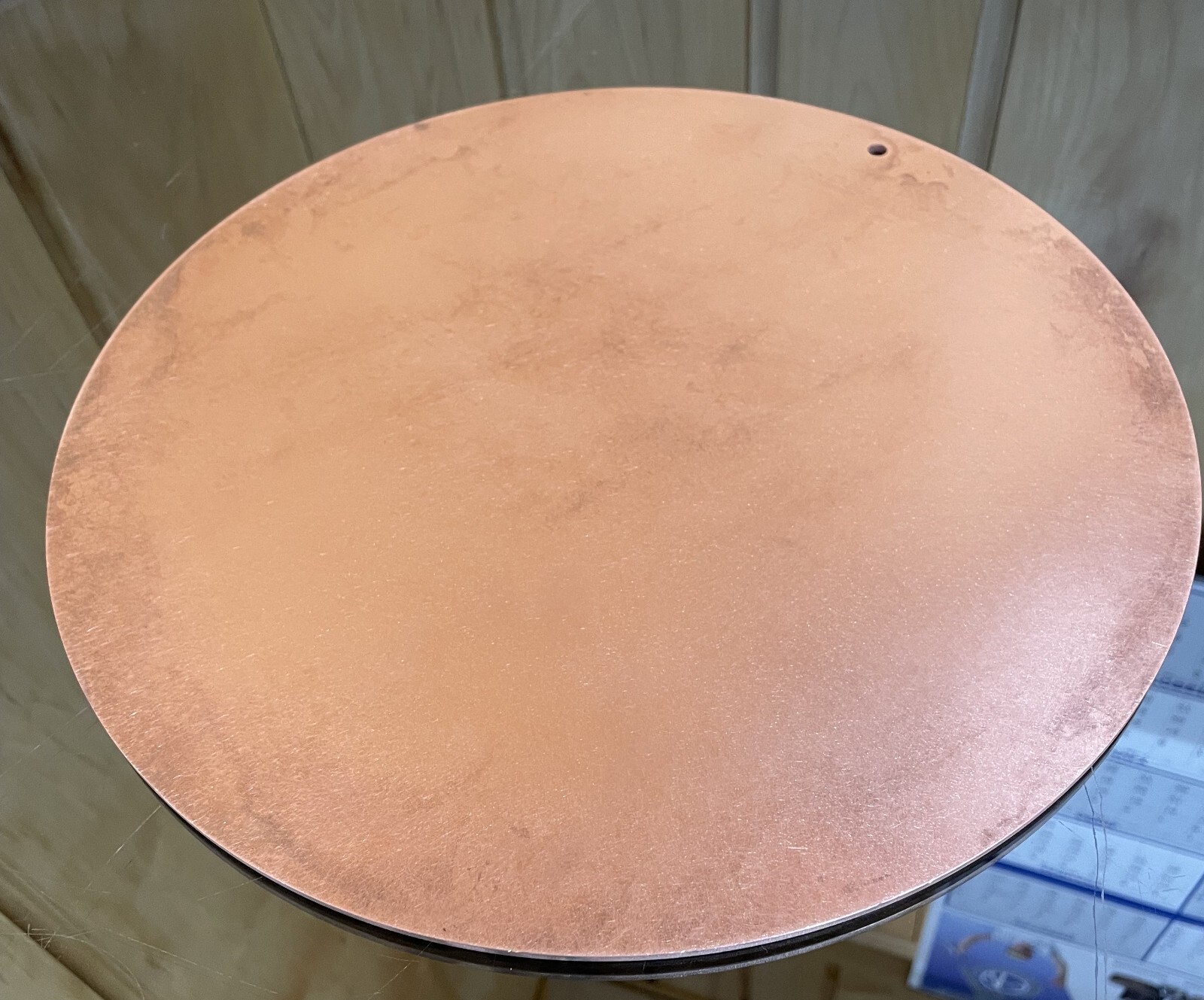 1/8” Thick Pure Copper Heat Diffuser 10” Round Stove Topper Defrost Plate