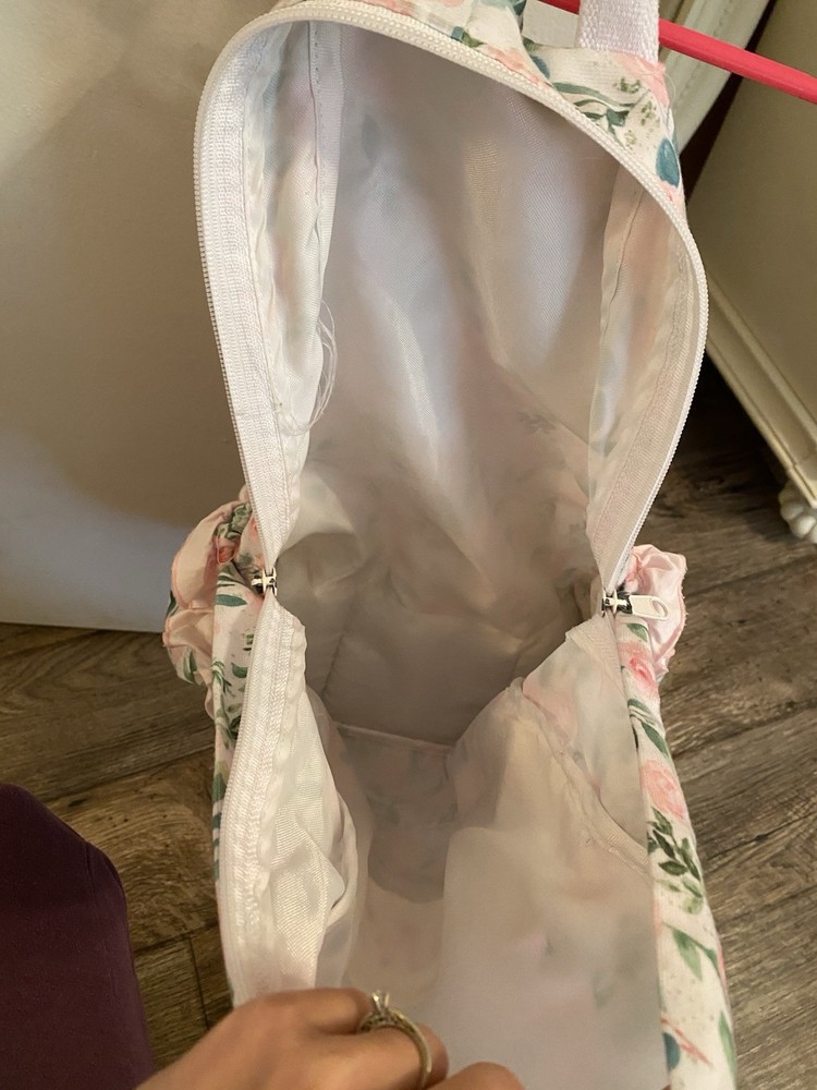 monogrammed ruffle backpack small floral SADIE