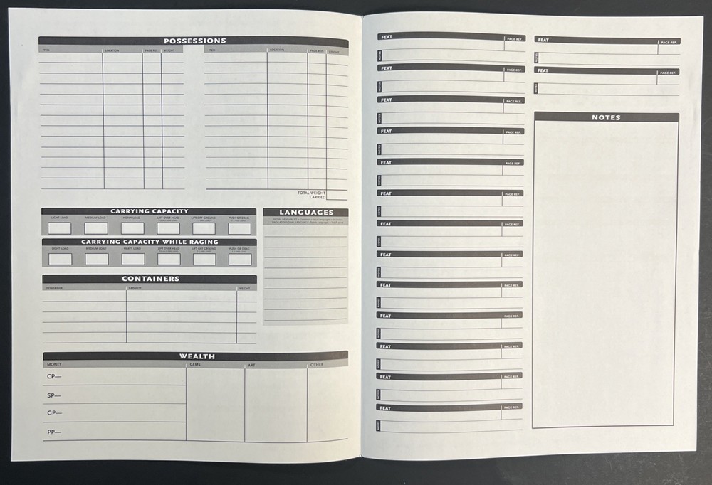 2004 Dungeons And Dragons Folder And Character Sheets. Folder Has Some Flaws