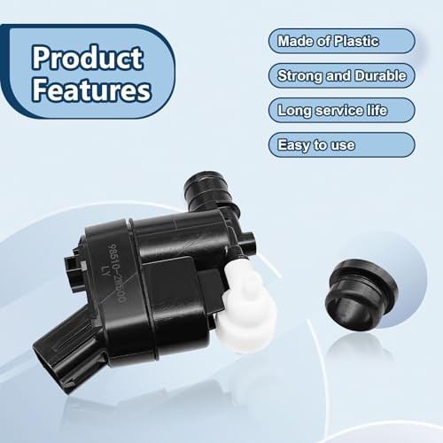 Windshield Washer Pump Assembly, Windshield Washer Motor Compatible with