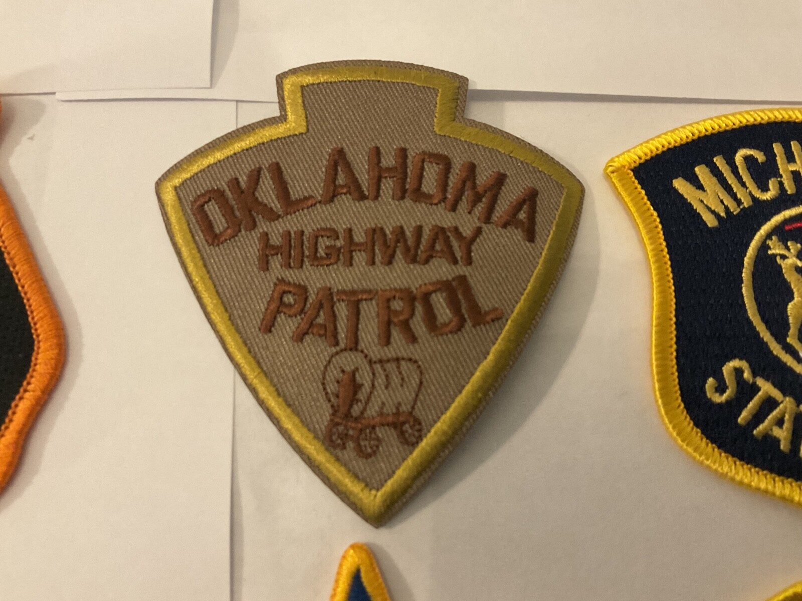 State Law Enforcement patches All different 10 piece set. All new.Hat Size Patch