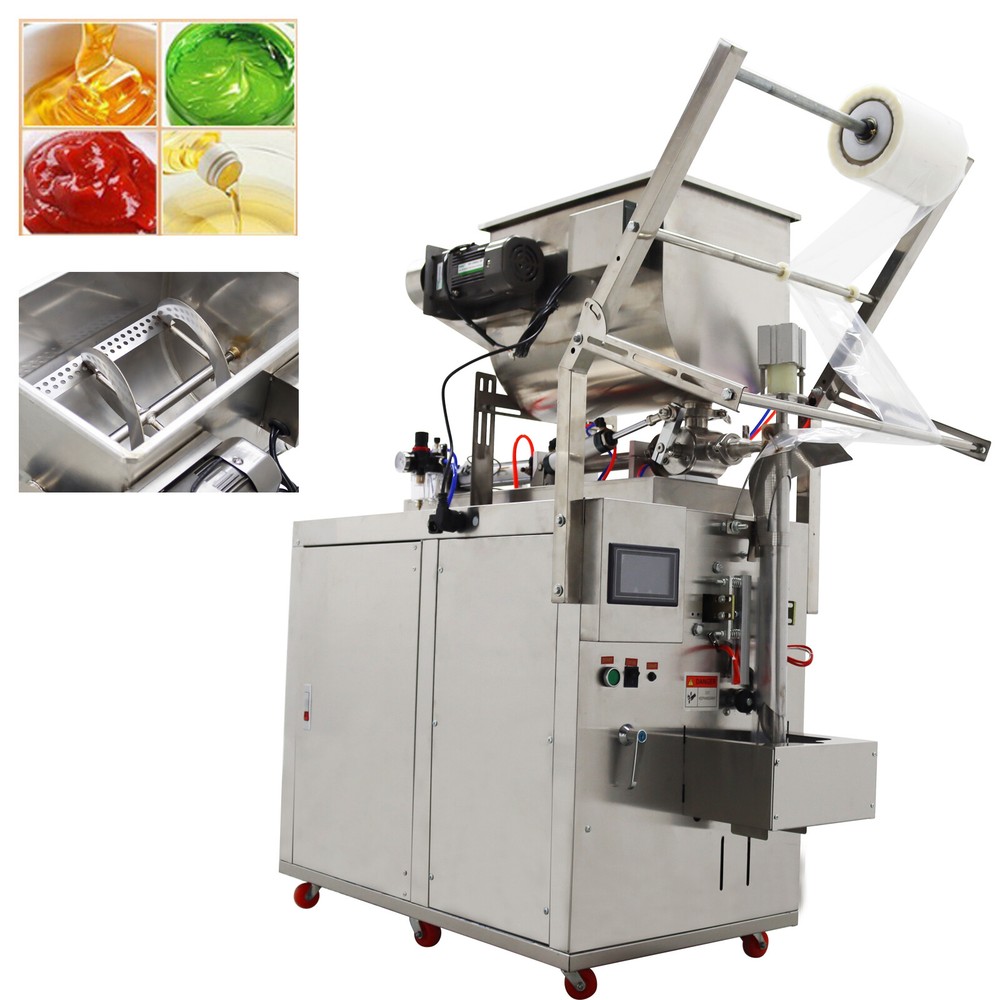 Auto Quantitative Paste Packaging Machine with Horizontal Mixing Hopper 10-100ml