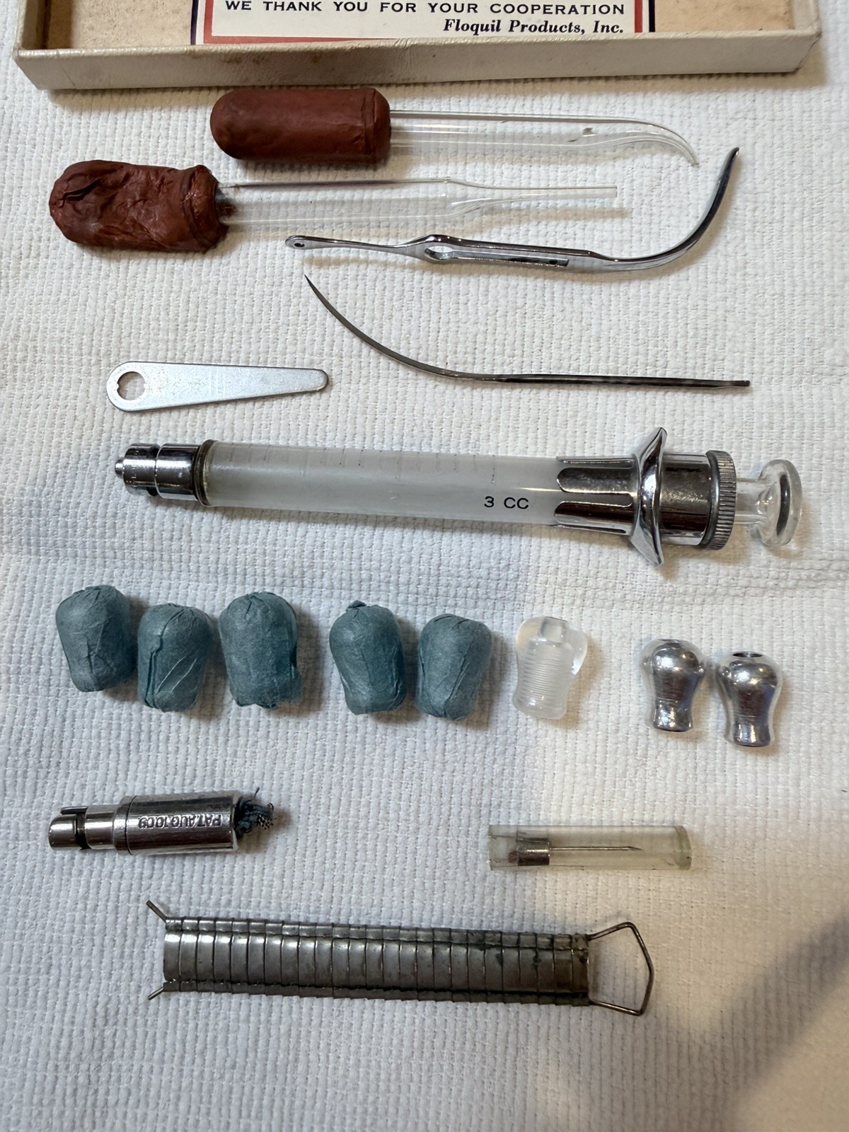 Vintage New/Old Stock Hospital Medical Syringe Equipment WW2-1950’s