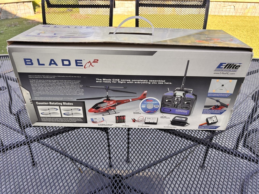 E-FLITE Blade CX2 R/C Remote Control Helicopter *TESTED*