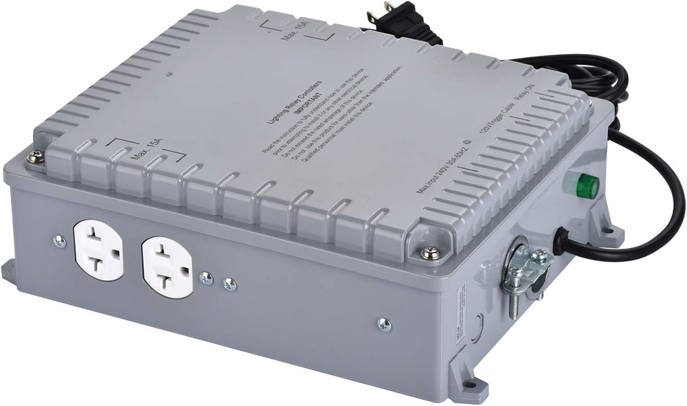 4-Light Controller with Trigger Cord, 4 Lighting Relay Controller, 120/240 Volt,