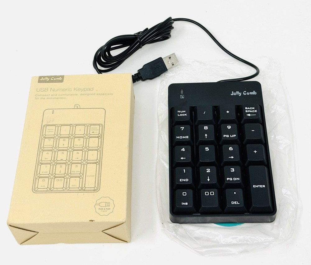Jelly Comb USB Numeric Keyboard Plug And Play Portable