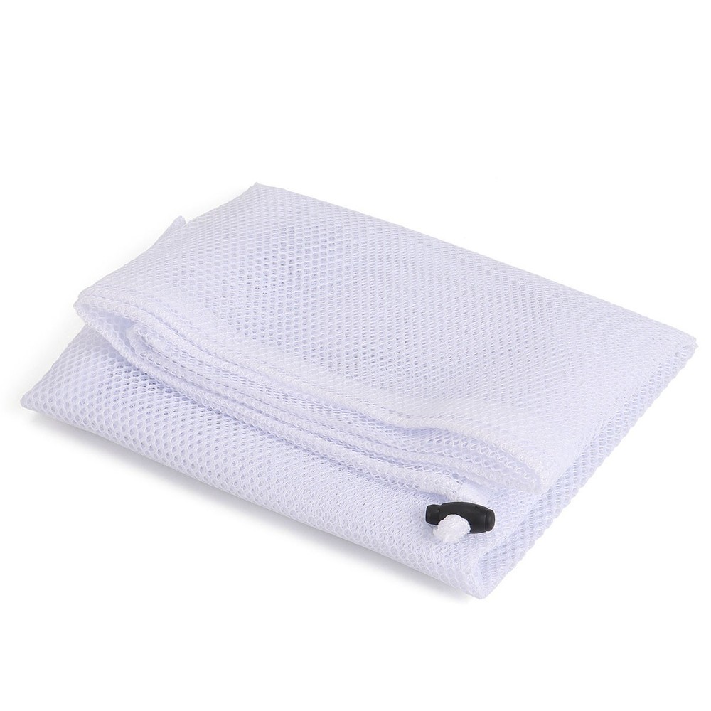 Drawstring Laundry Bag Foldable Hamper Large Mesh Wash Clothes Bag