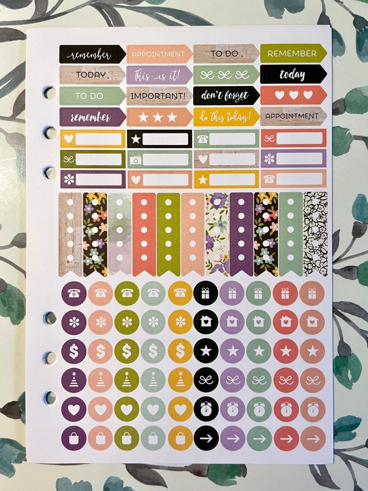 Carpe Diem Undated A5 Planner Inserts - Choose Joy