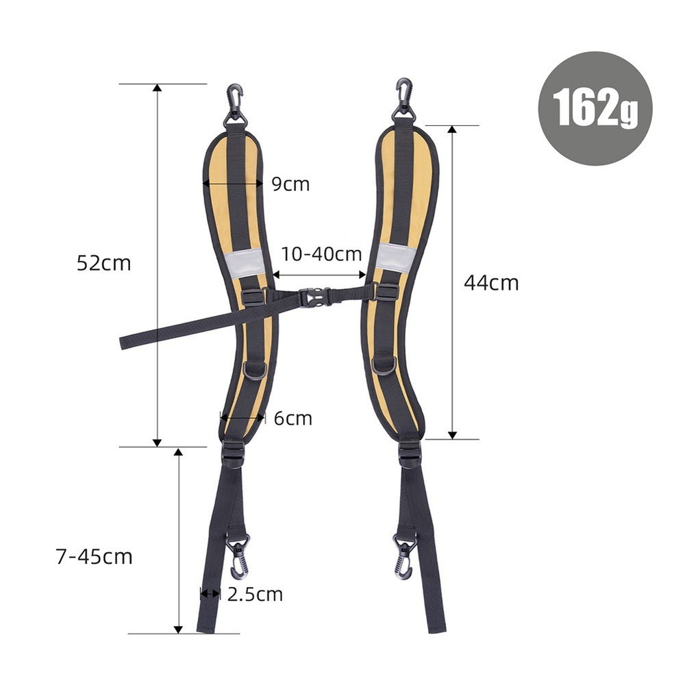 Adjustable Backpack Strap 600D Oxford Cloth Maximum Load 20kg For School Bag