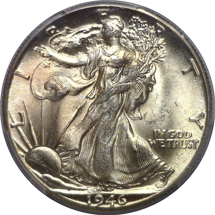 1946-D Walking Liberty Half Dollar PCGS MS-65