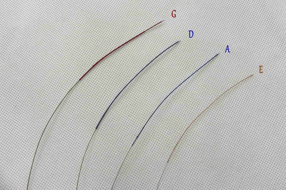 2 Sets Fine steel-core Strings Full Set E Ball End G,D,A,E Free Shipping