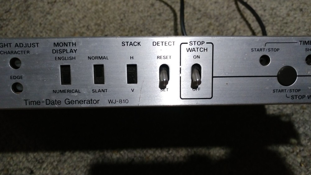 Time Date Generator Panasonic Model Wj-810 Rack Mount