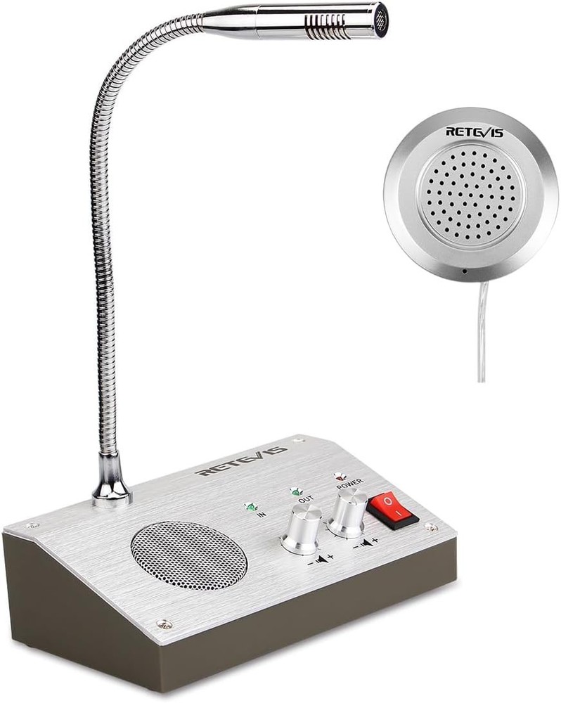 High Sensitivity RT-9908 Window Speaker Intercom - Ideal for Restaurants & Banks