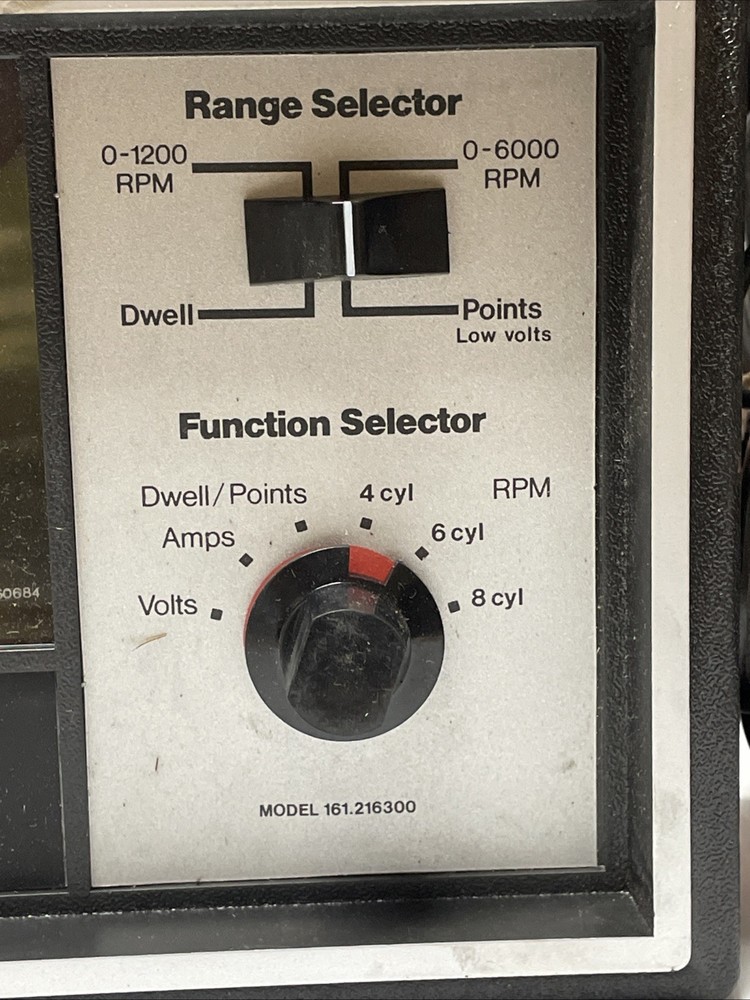 Sears Solid State Electronic Engine Analyzer Model 161.216300 Made USA *UNTESTED