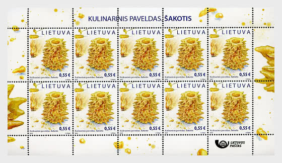 Lithuania - Tree Cake (sheetlet)