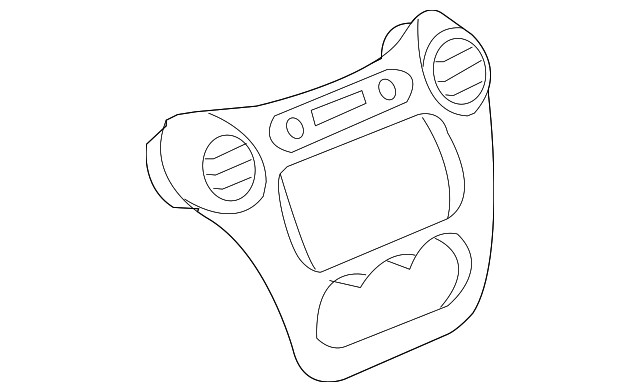 Genuine GM Center Bezel 22721496