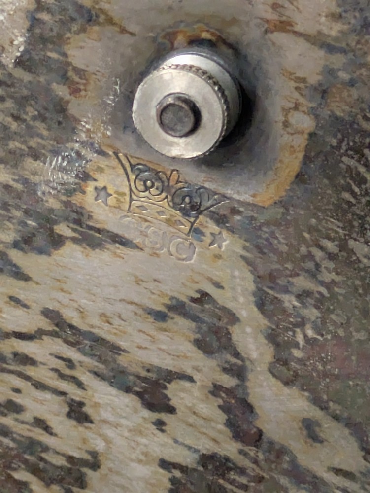 Vintage Silver Plated Floral Condiment Jam Caddy w Spoons Crown Stars Mark