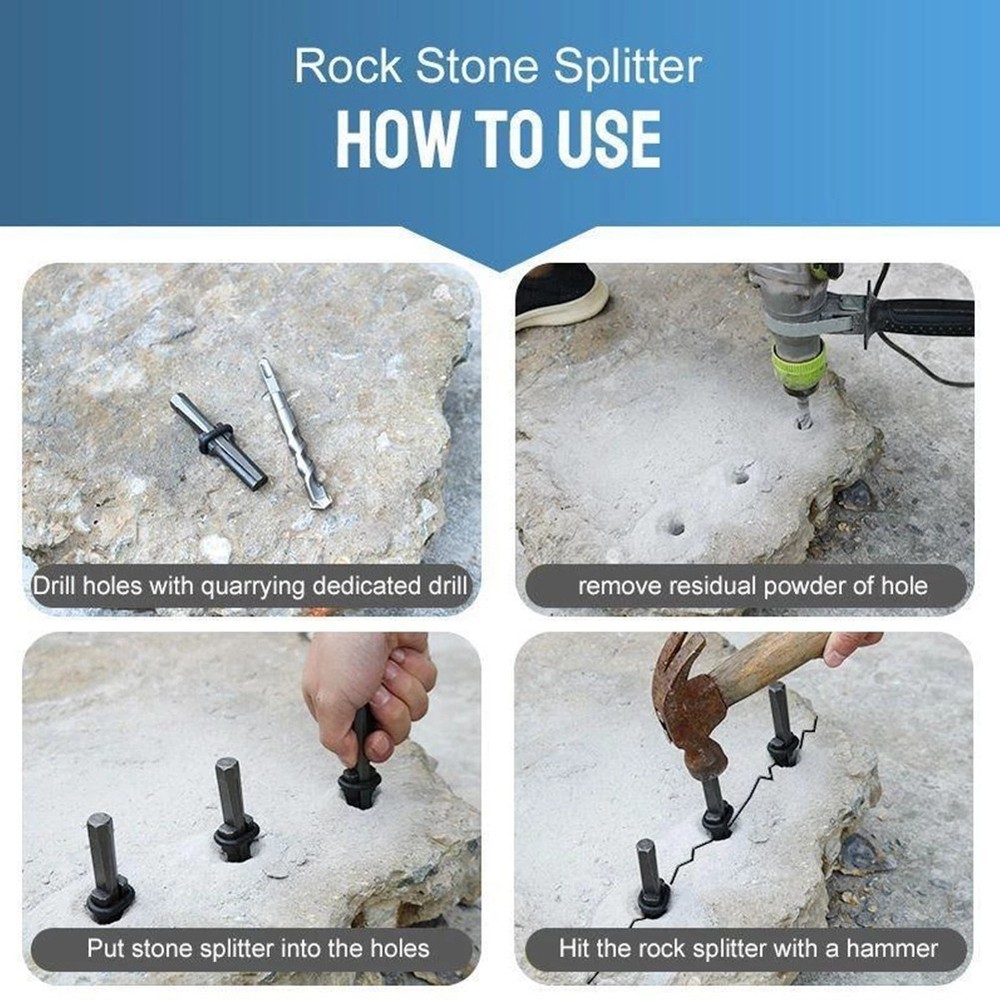 Chisel Stone Splitter Hand Tools Splitting The Hard Stone 105mm Length