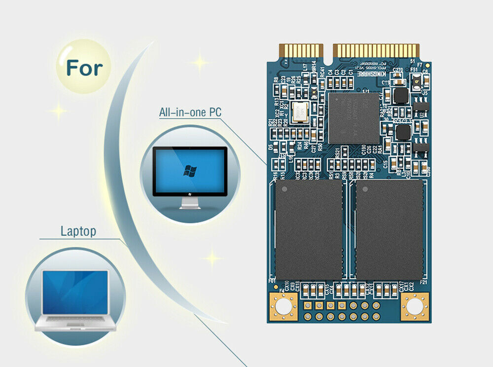 Kingchuxing mSATA Ⅲ Internal Solid State Drive 128GB Desktop Laptop High Speed