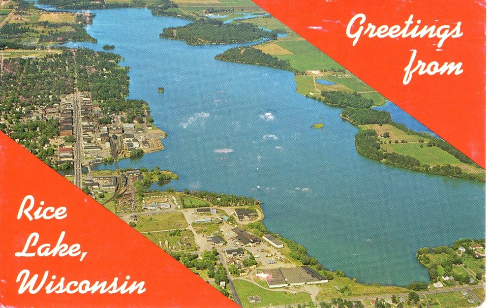 GREETINGS FROM RICE LAKE, WI  - PC5935