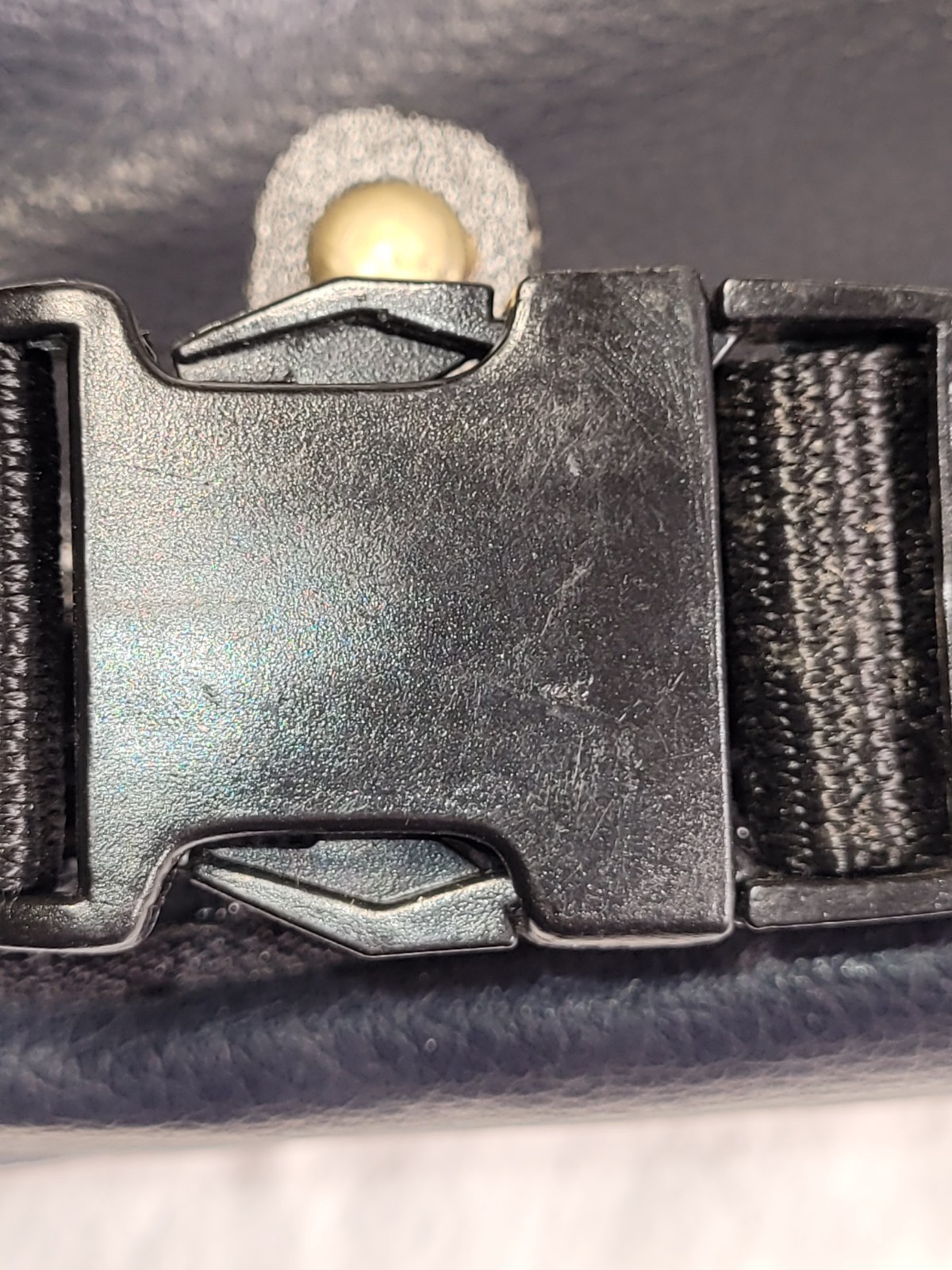 vintage faux leather Disney fanny pack or crossbody belt bag embroidered Goofy