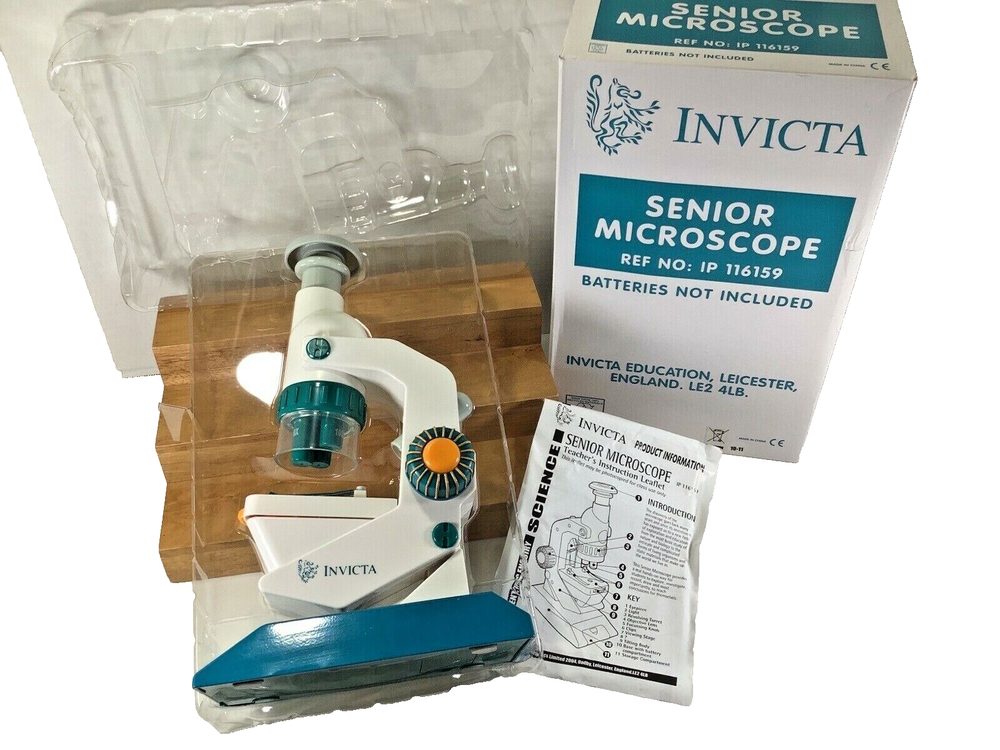 2004 NOS INVICTA Microscope Senior Model # IP116159 w Slides