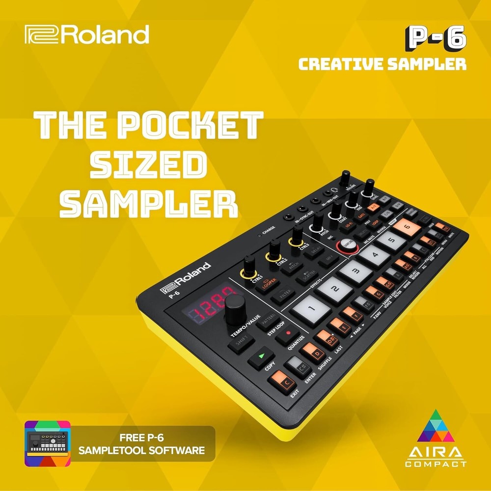Roland AIRA Compact P-6 Creative Sampler W/Box