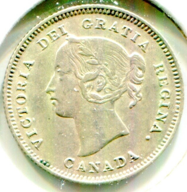 1901 Canada Silver Five Cent / 5 Cent !! Higher Grade !