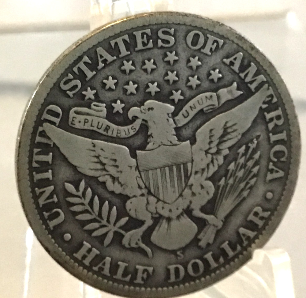 1913-S Barber Half Dollar, Good++