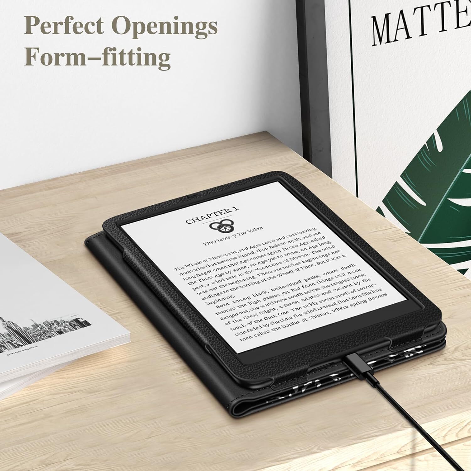 Case for 7" Kindle Paperwhite (12th Gen 2024) Foldable Stand Cover w/ Hand Strap