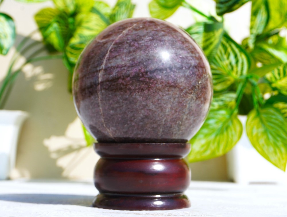 Large 90MM Pink Ruby In Spinal Matrix Stone Healing Mineral Metaphysical Sphere