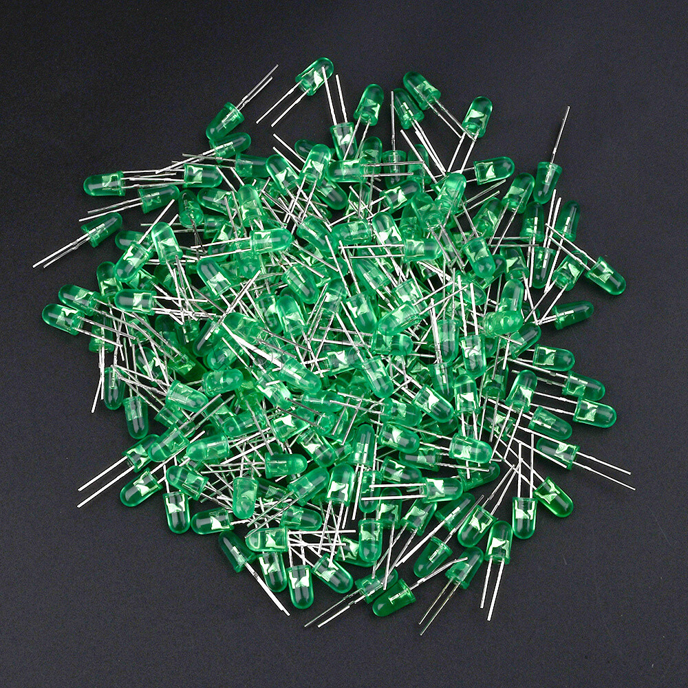1000pcs 5MM LED Round Diode Assorted Kit 5 colors DIY Light Emitting Diodes Set