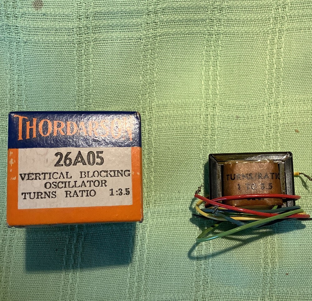 Thordarson 26A05 vertical blocking oscillator turns 1:3.5 ratio