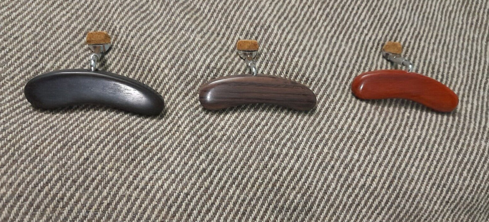 3 woods Armrest set  for Mandolin  single clamp rounded edges for smooth playing