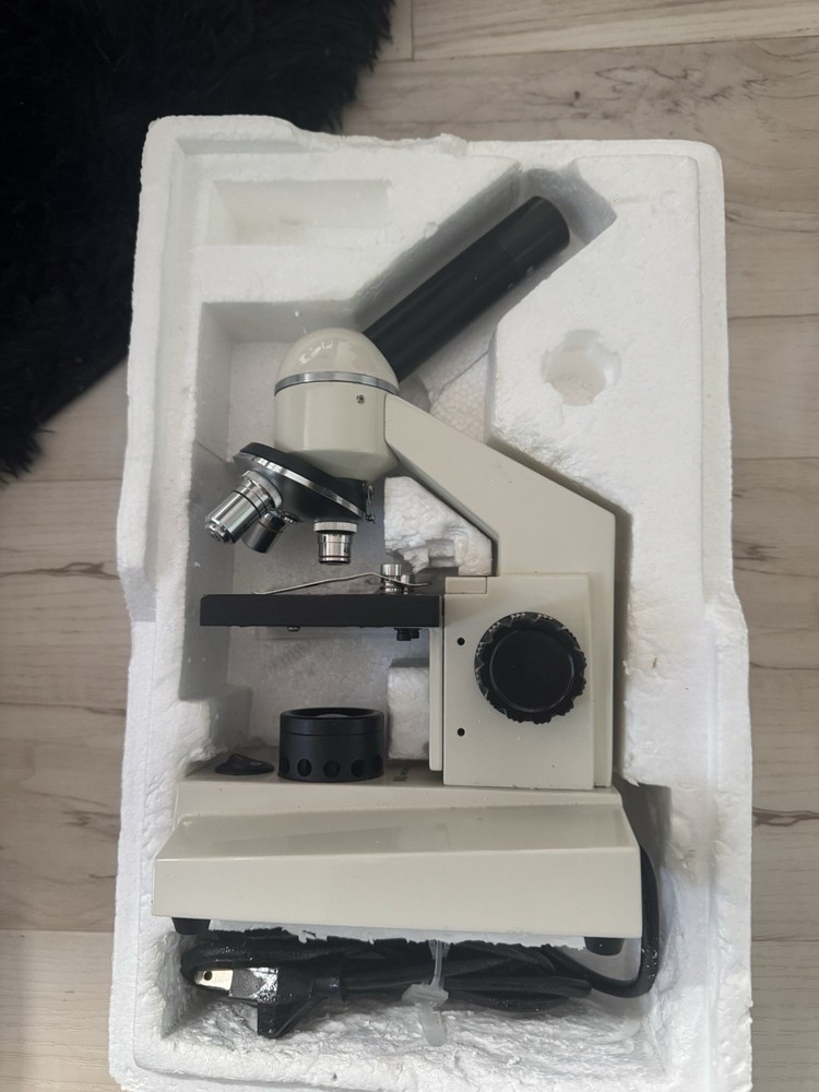 National Optical Model 104 Compound Monocular Microscope Working