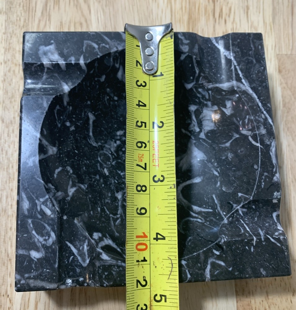 Black Marble Ashtray