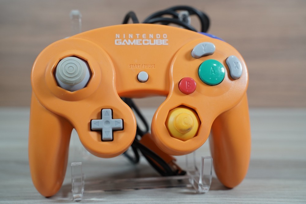 Official Nintendo Spice Orange GameCube Controller T2 OEM (DOL-003) Tested