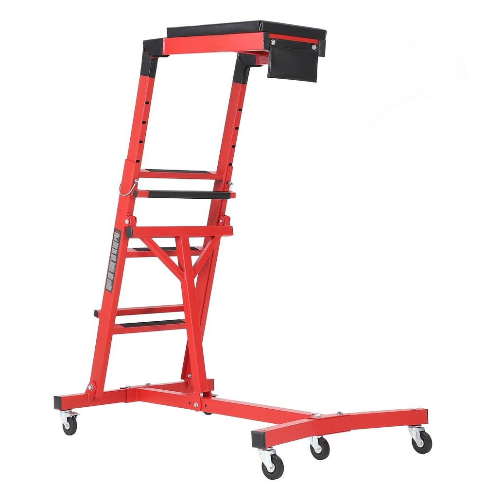 Rolling Topside Creeper for Engine Bay Work Adjustable Steel Shop Creeper 400lb
