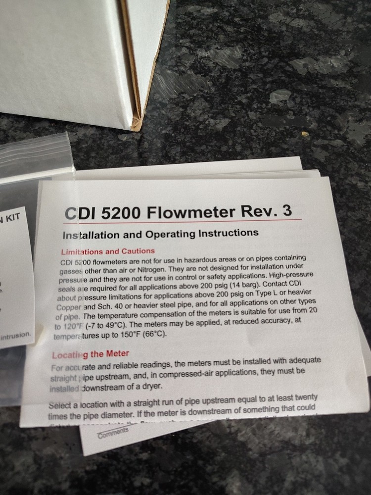 CDI 5200-05S Flowmeter